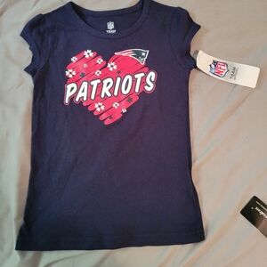 NFL Patriots Navy and Red Kids T-Shirt